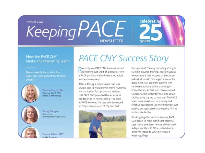 PACE Newsletter: PACE CNY Newsletter Winter 2023